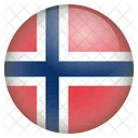 Norwegen Flagge Symbol