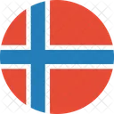 Norwegen Flagge Land Symbol