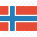 Norwegen Flagge Welt Symbol