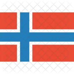 Norwegen Flag Symbol