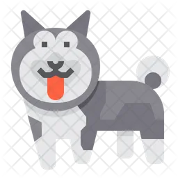 Norwegian Elkhound Dog  Icon