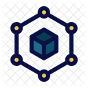 Nos Blockchain Digital Icon