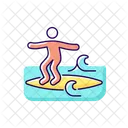 Noseriding Surfing Technique Icon