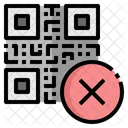 Not Accept Qr Code Disapprove Icon