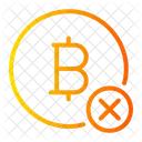 Not Accepted Digital Money Cryptocurrency Icon