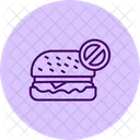 Not Allowed Burger Pentaglow Icon