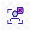 Biometric Verification Bad Icon