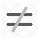 Not Equal Math Inequality Icon