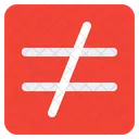 Not Equal  Icon