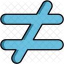 Not Equal  Icon