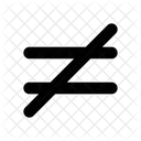 Not Equal  Icon