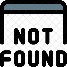 Not Found  Icon