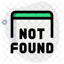 Not Found  Icon