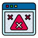 404 Error Page Not Found Icon