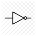 Not Gate Electronic Electrical Icon