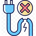 Not use damaged cable  Icon