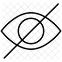 Not Visible Not Seen No View Icon