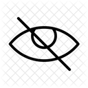 Hidden Eye Invisible Icon