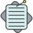 Memorandum Nota Papel Icono