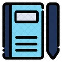 Nota Boligrafo Documento Icono