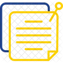 Nota Adesiva Nota Escritorio Ícone