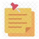 Nota Adhesiva Nota Pin Icon