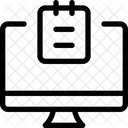 Nota De Computadora Notas De Computadora Nota En Linea Icono