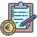 Nota Orcamentaria Nota Financeira Relatorio Orcamentario Icon