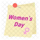 Nota do dia da mulher  Ícone
