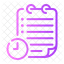 Tempo Relogio Lista De Desejos Icon
