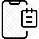 Nota Movel Nota De Lembrete Memorando De Telefone Ícone