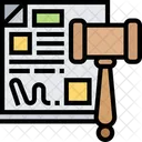 Notario Legal Legal Documento Notariado Icono