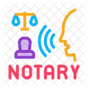 Legal Notary Service Icon
