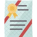Notary Certificate Contract Icon