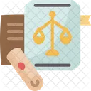 Notary Legal Document Icon