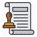 Notary Law Document Icon