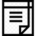 Notas Papel Documento Ícone
