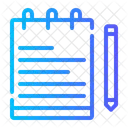 Notas Educacao Escrita Ícone
