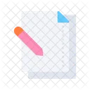 Notas Papel Documento Icono