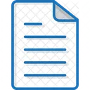 Notas Documento Papel Icono