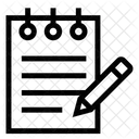 Criar Escrever Bloco De Notas Ícone
