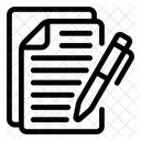 Bloco De Notas Escrever Notas Rascunho Ícone