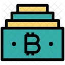 Billetes De Bitcoin Bitcoin Notas Icono