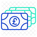 Notas Mcash Notas De Libra Dinheiro Em Libras Ícone