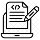 Notas De Programacao Codigo Script Ícone