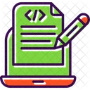 Notas De Programacao Codigo Script Ícone