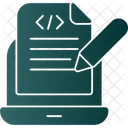 Notas De Programacao Codigo Script Ícone