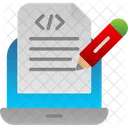 Notas De Programacion Codigo Script Icono