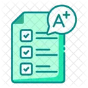 Notas Dos Alunos Notas Resultados De Testes Ícone