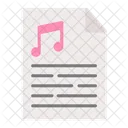 Musica Notas Audio Icono